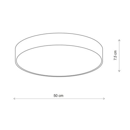 Brilagi - LED RGBW himmennettävä kattovalaisin CLARE 4xE27/9W/230V 2700-6500K halkaisija 50 cm Wi-Fi beige