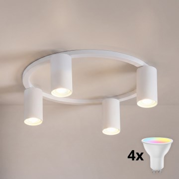 BRILAGI - LED RGBW himmennettävä kattovalaisin SELE 4xGU10/6,5W/230V 2700-6500K valkoinen