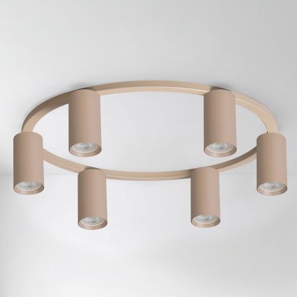BRILAGI - LED RGBW himmennettävä kattovalaisin SELE 6xGU10/6,5W/230V 2700-6500K beige + kaukosäädin