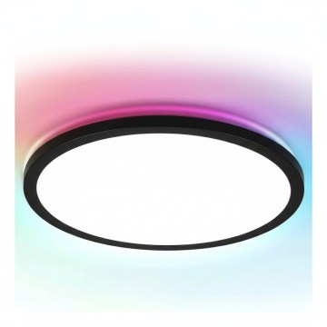 Brilagi - LED RGBW himmennettävä kattovalaisin VIBE LED/24W/230V 3000-6500K musta + kaukosäädin