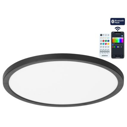 Brilagi - LED RGBW himmennettävä kattovalaisin VIBE LED/36W/230V 3000-6500K halkaisija 40 cm musta + kaukosäädin