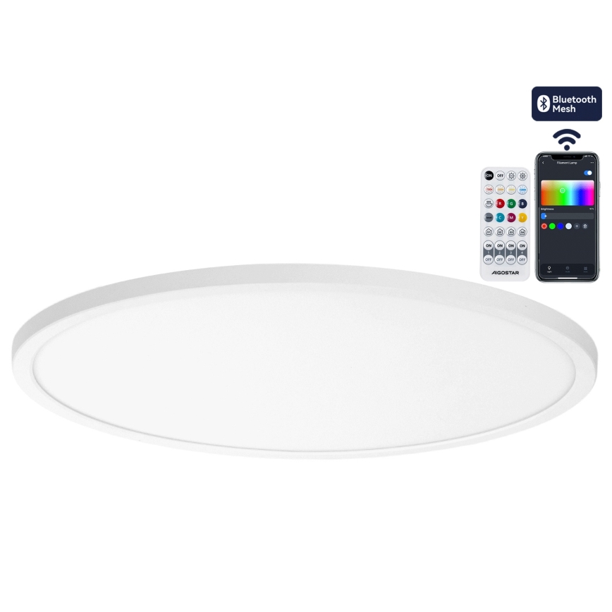 Brilagi - LED RGBW himmennettävä kattovalaisin VIBE LED/36W/230V 3000–6500K Ø 40 cm valkoinen + kaukosäädin