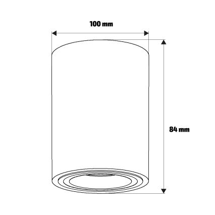 Brilagi - LED RGBW himmennettävä kohdevalaisin MIA 1xGU10/30W/230V 2700-6500K Wi-Fi 100x80 mm beige