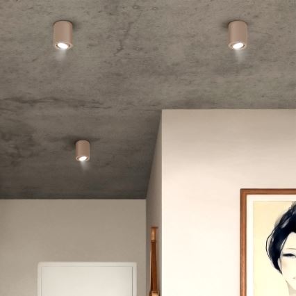 Brilagi - LED RGBW himmennettävä kohdevalaisin MIA 1xGU10/4,8W/230V 3000K 100x80 mm beige + kaukosäädin