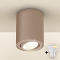 Brilagi - LED RGBW himmennettävä kohdevalaisin MIA 1xGU10/4,8W/230V 3000K 100x80 mm beige + kaukosäädin