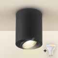 Brilagi - LED RGBW himmennettävä kohdevalaisin MIA 1xGU10/4,8W/230V 3000K 100x80 mm musta + kaukosäädin