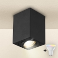Brilagi - LED RGBW Himmennettävä kohdevalaisin MIA 1xGU10/4,8W/230V 3000K 100x80 mm musta + kaukosäädin