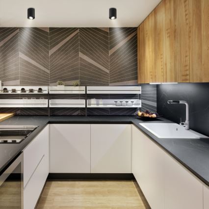 Brilagi - LED RGBW himmennettävä kohdevalaisin MIA 1xGU10/6W/230V 3000K 100x80 mm musta + kaukosäädin