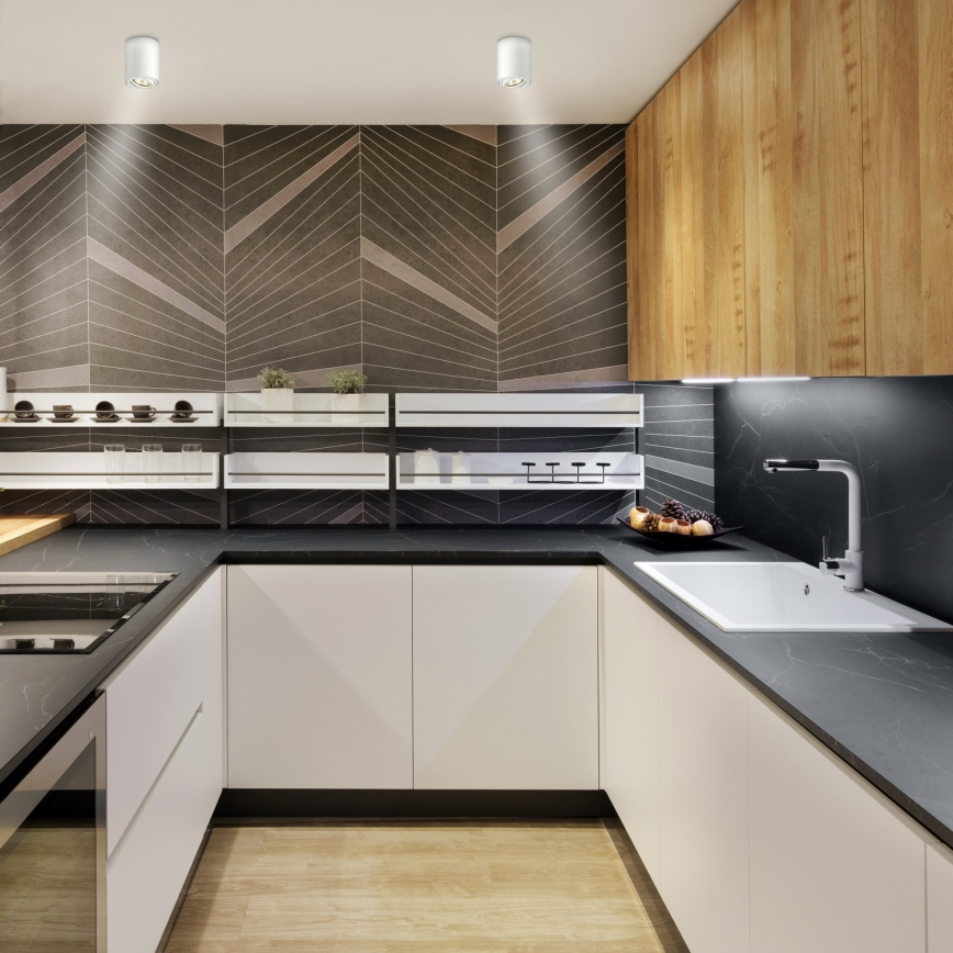 Brilagi - LED RGBW himmennettävä kohdevalaisin MIA 1xGU10/6W/230V 3000K 100x80 mm valkoinen + kaukosäädin