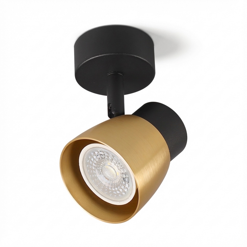 Brilagi - LED RGBW himmennettävä kohdevalaisin NUGGET 1xGU10/4,8W/230V musta/kulta