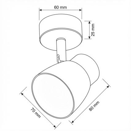 Brilagi - LED RGBW himmennettävä kohdevalaisin NUGGET 1xGU10/4,8W/230V musta/kulta