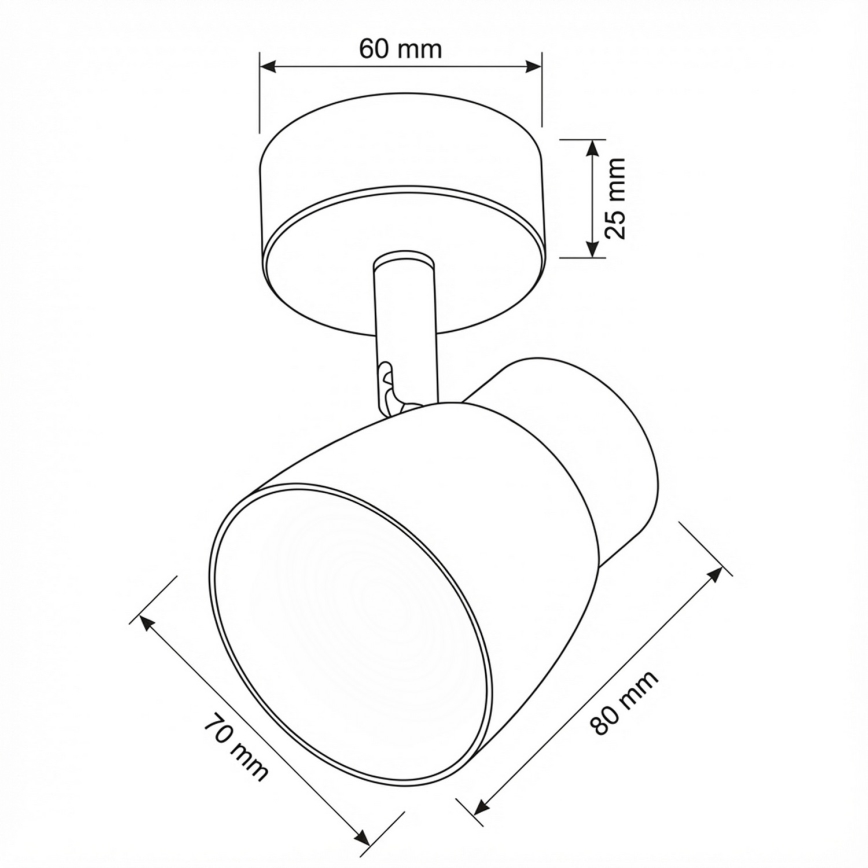Brilagi - LED RGBW himmennettävä kohdevalaisin NUGGET 1xGU10/4,8W/230V musta/kulta