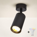 Brilagi - LED RGBW himmennettävä kohdevalaisin SELE 1xGU10/4,8W/230V 3000K musta + kaukosäädin