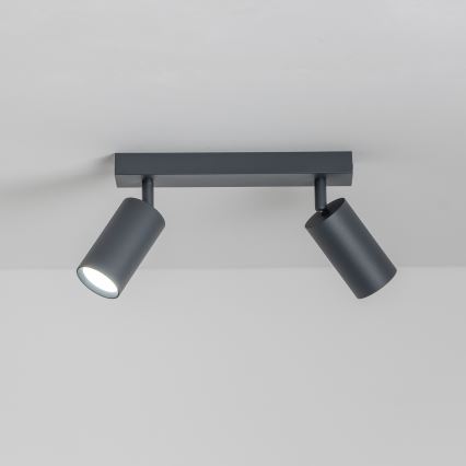 Brilagi - himmennettävä LED RGBW-kohdevalaisin SELE 2xGU10/4,8W/230V 3000K antrasiitti + kaukosäädin