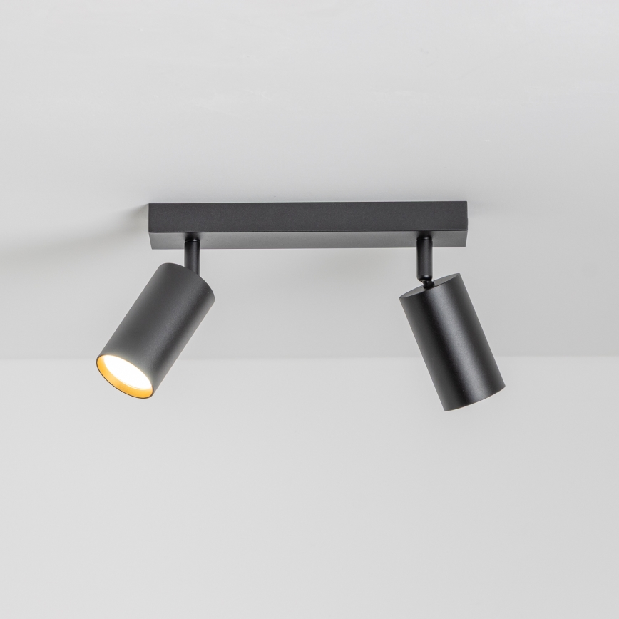 Brilagi - LED RGBW himmennettävä SELE-kohdevalaisin 2xGU10/4,8W/230V 3000K musta/kulta + kaukosäädin