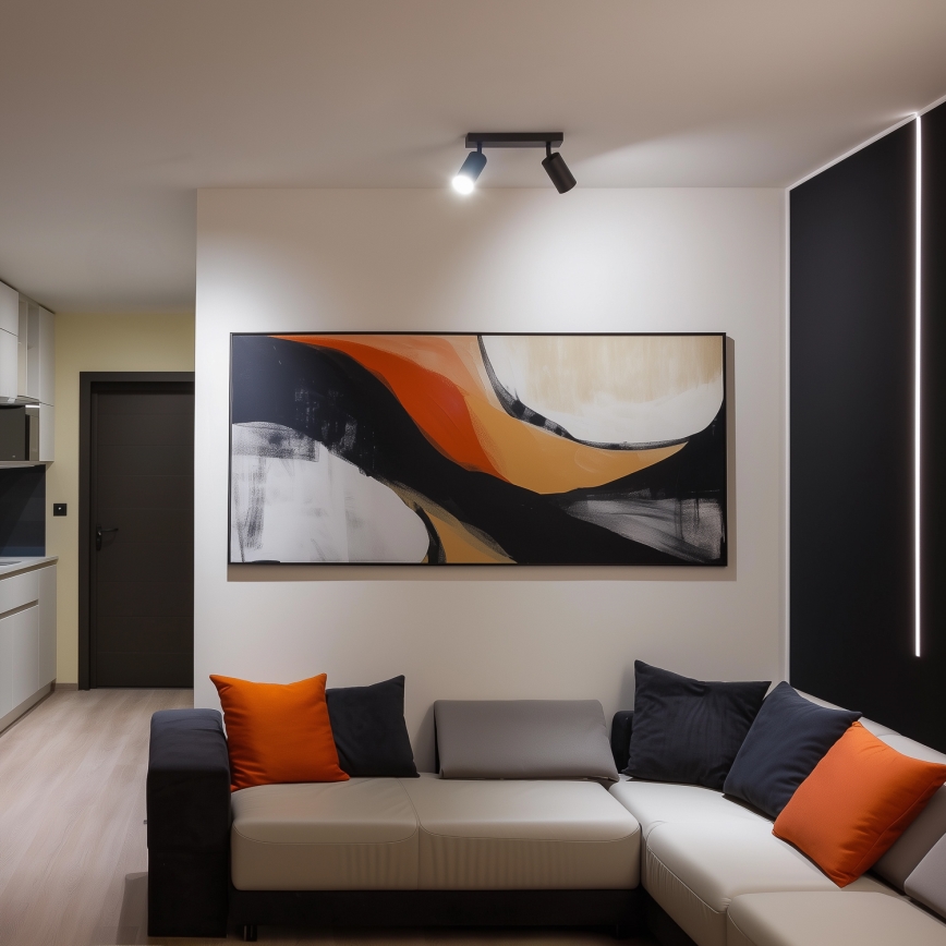 Brilagi - himmennettävä LED RGBW-kohdevalaisin SELE 2xGU10/6W/230V 3000K antrasiitti + kaukosäädin