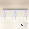 Brilagi - LED RGBW himmennettävä kohdevalaisin SELE 3xGU10/4,8W/230V 3000K valkoinen + kaukosäädin