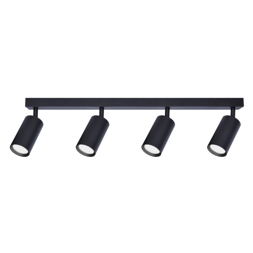 Brilagi - LED RGBW himmennettävä kohdevalaisin SELE 4xGU10/4,8W/230V 3000K musta + kaukosäädin