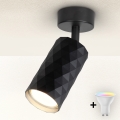 Brilagi - LED RGBW-himmennettävä kohdevalaisin SELE DIAMANT 1xGU10/4,8W/230V 3000K musta + kaukosäädin