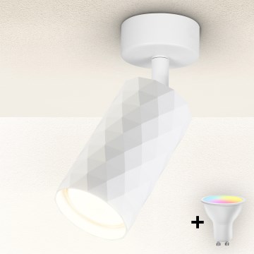 Brilagi - LED RGBW himmennettävä kohdevalaisin SELE DIAMANT 1xGU10/4,8W/230V 3000K valkoinen + kauko-ohjain