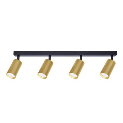 Brilagi - LED RGBW himmennettävä kohdevalaisin SELE GOLDEN 4xGU10/4,8W/230V 3000K musta/kulta + kaukosäädin