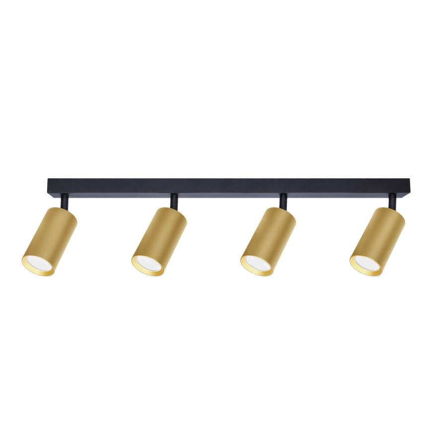 Brilagi - LED RGBW himmennettävä kohdevalaisin SELE GOLDEN 4xGU10/4,8W/230V 3000K musta/kulta + kaukosäädin