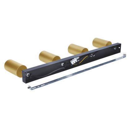 Brilagi - LED RGBW himmennettävä kohdevalaisin SELE GOLDEN 4xGU10/4,8W/230V 3000K musta/kulta + kaukosäädin