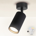 Brilagi - LED RGBW himmennettävä kohdevalaisin SELE MODERN 1xGU10/4,8W/230V 3000K musta + kaukosäädin