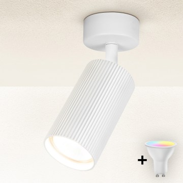 Brilagi - LED RGBW himmennettävä kohdevalaisin SELE MODERN 1xGU10/4,8W/230V 3000K valkoinen + kaukosäädin