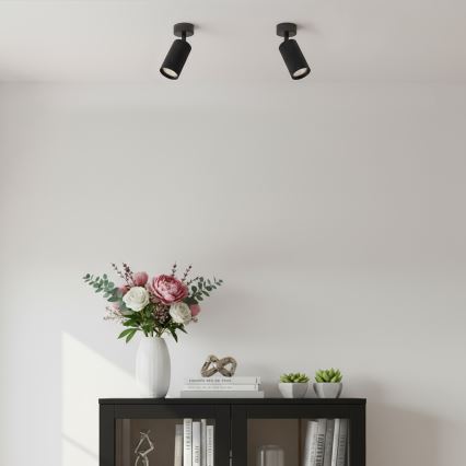 Brilagi - LED RGBW himmennettävä kohdevalaisin SELE MODERN 1xGU10/4,8W/230V 3000K musta + kaukosäädin