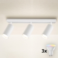 Brilagi - LED RGBW himmennettävä kohdevalaisin SELE MODERN 3xGU10/4,8W/230V 3000K valkoinen + kaukosäädin