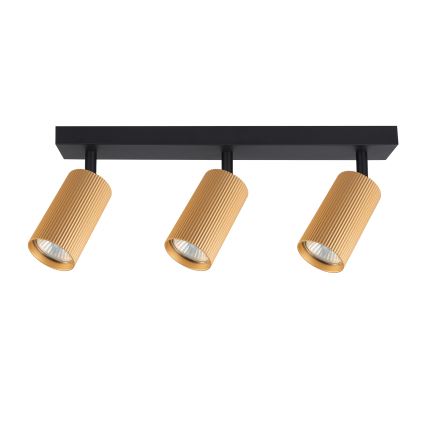 Brilagi - LED RGBW himmennettävä kohdevalaisin SELE MODERN 3xGU10/4,8W/230V 3000K, kultainen + kaukosäädin