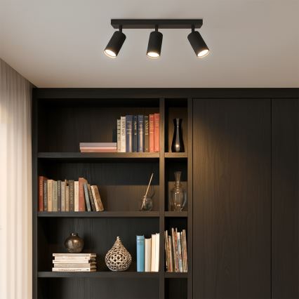 Brilagi - LED RGBW himmennettävä kattospotti SELE MODERN 3xGU10/4,8W/230V 3000K musta + kaukosäädin