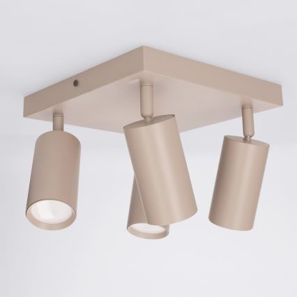 BRILAGI - LED RGBW himmennettävä kohdevalaisin SELE SQUARE 4xGU10/6,5W/230V 2700-6500K beige