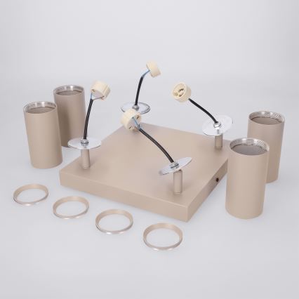 BRILAGI - LED RGBW himmennettävä kohdevalaisin SELE SQUARE 4xGU10/6,5W/230V 2700-6500K beige