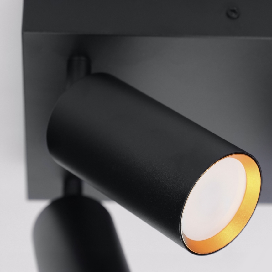 BRILAGI - LED RGBW himmennettävä kohdevalaisin SELE SQUARE 4xGU10/6,5W/230V 2700-6500K musta/kulta
