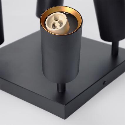 BRILAGI - LED RGBW himmennettävä kohdevalaisin SELE SQUARE 4xGU10/6,5W/230V 2700-6500K musta/kulta