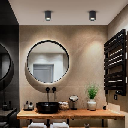 Brilagi - LED RGBW himmennettävä kohdevalaisin TRINE 1xGU10/30W/230V 2700-6500K Wi-Fi antrasiitti