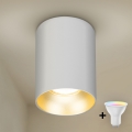 Brilagi - LED RGBW himmennettävä kohdevalaisin TRINE 1xGU10/4,8W/230V 3000K valkoinen/kultainen + kaukosäädin