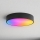 Brilagi - LED RGBW himmennettävä kylpyhuoneen kattavalaisin CLARE 3xE27/9W/230V 2700-6500K halkaisija 40 cm IP54 Wi‑Fi musta