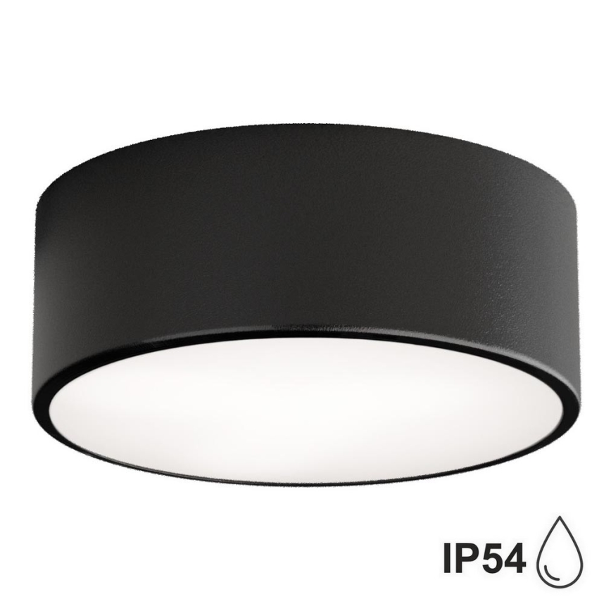 Brilagi - LED RGBW himmennettävä kylpyhuoneen kattovalaisin CLARE 1xE27/9W/230V 2700–6500K, halkaisija 20 cm, IP54, Wi-Fi, musta