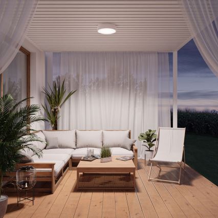 Brilagi - LED RGBW himmennettävä kylpyhuoneen kattovalaisin CLARE 3xE27/9W/230V 2700–6500K halkaisija 40 cm IP54 Wi-Fi valkoinen