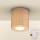 Brilagi - LED RGBW himmennettävä kylpyhuonevalaisin MIA 1xGU10/4,8W/230V 3000K 84x80 mm tammi-dekori IP44 + kaukosäädin