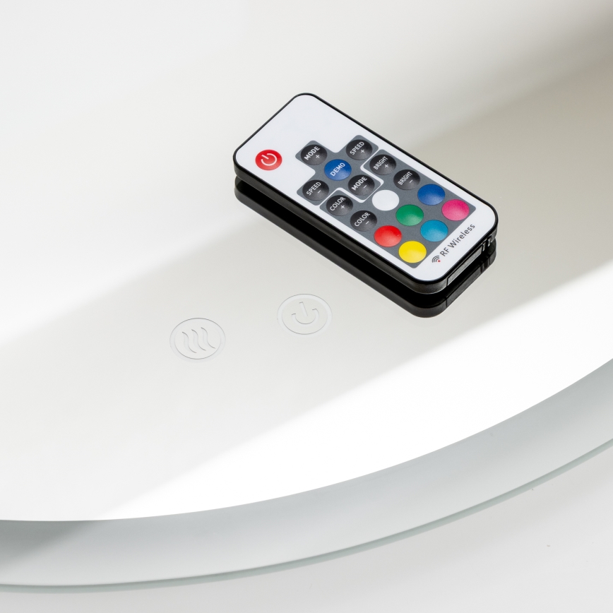 Brilagi - LED RGBW kylpyhuoneen lämmitettävä peili CLARA PRO LED/19W/230V Ø 60 cm IP44 CRI 90 himmennettävä + CCT + kaukosäädin