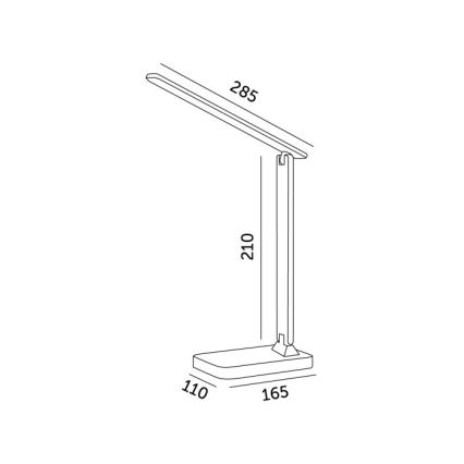 Brilagi - LED RGBW himmennettävä pöytälamppu MODO LED/7W/5V 3000/4000/6500K valkoinen