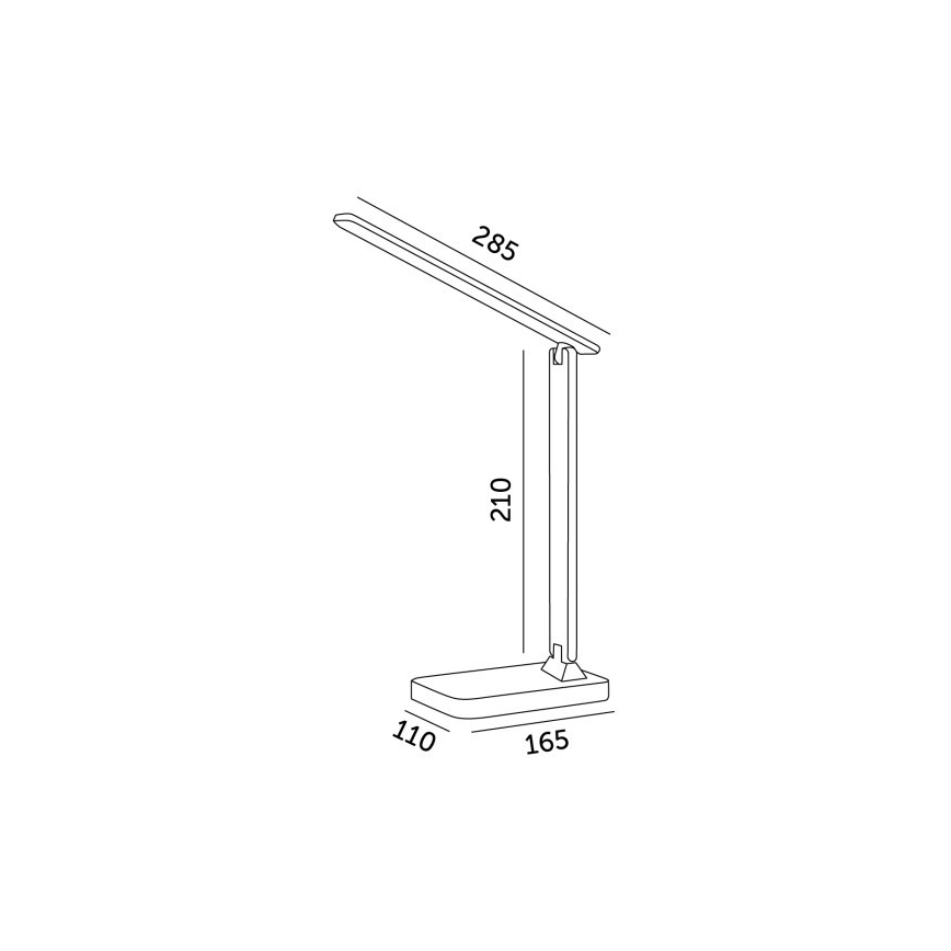 Brilagi - LED RGBW himmennettävä pöytälamppu MODO LED/7W/5V 3000/4000/6500K valkoinen