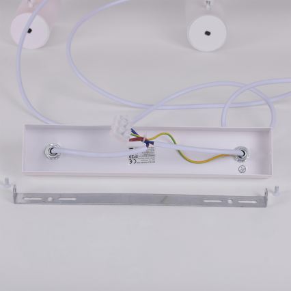 BRILAGI - LED RGBW himmennettävä riippuvalaisin vaijerilla SELE 6xGU10/6,5W/230V 2700-6500K valkoinen/tammi-kuvio + kaukosäädin