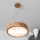 Brilagi - LED RGBW himmennettävä riippuvalaisin vaijerilla CARVALHO 2xE27/9W/230V 2700-6500K Wi-Fi tammi halkaisija 37 cm