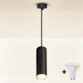 Brilagi - LED RGBW himmennettävä riippuvalaisin vaijerilla SELE 1xGU10/4,8W/230V 3000K musta/kulta + kaukosäädin