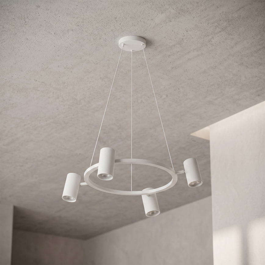 BRILAGI - LED RGBW himmennettävä riippuvalaisin vaijerilla SELE 4xGU10/6,5W/230V 2700-6500K valkoinen